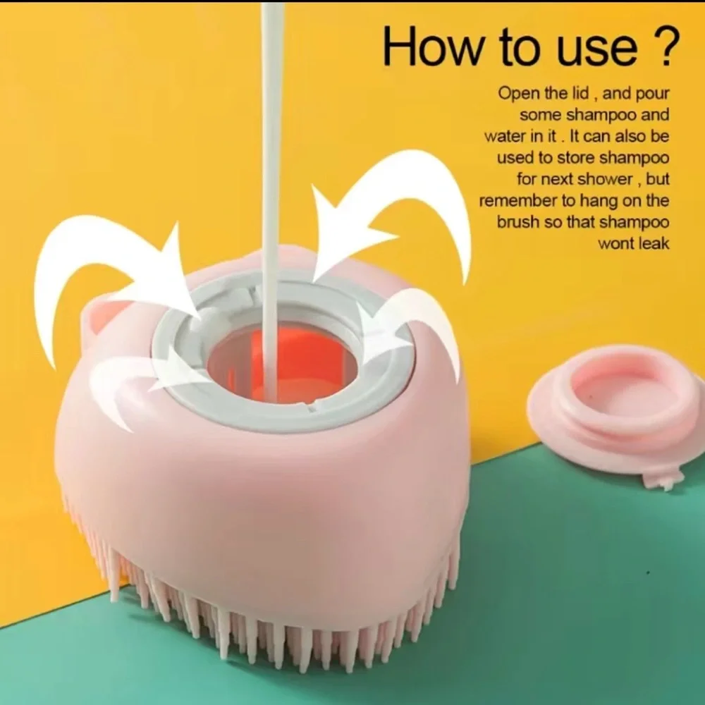 NIB silicone massage bath brush